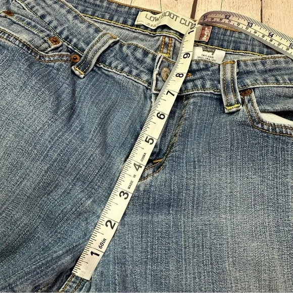 levi's 545 lowboot cut denim jeans womens sz 8 long boho western Y2K - Picture 5 of 8